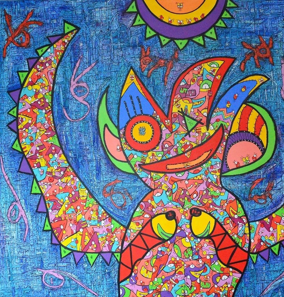 Wings Of Passion 
Acrylic 2015-2016 Size 150x160cm
Copyright ©Vhilo