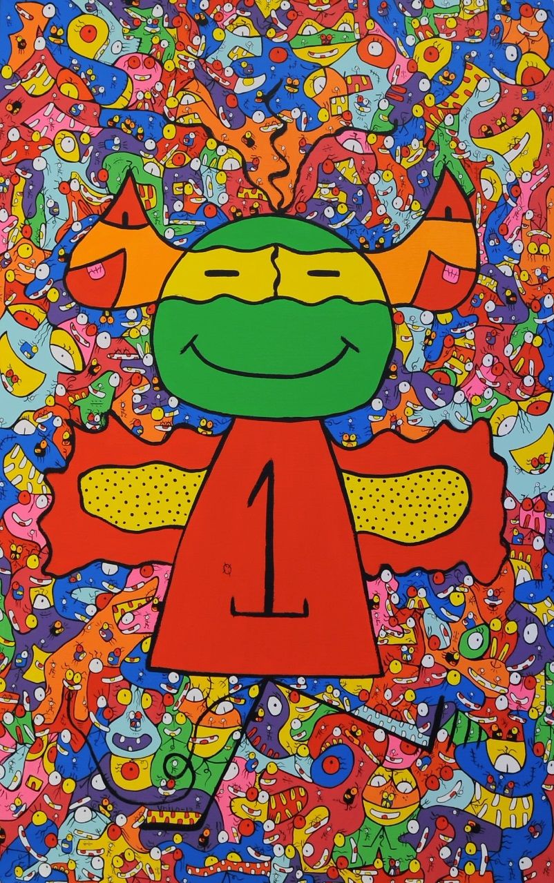 Superbandit 
Acrylic 2017 Size 116x72 cm
Copyright ©Vhilo