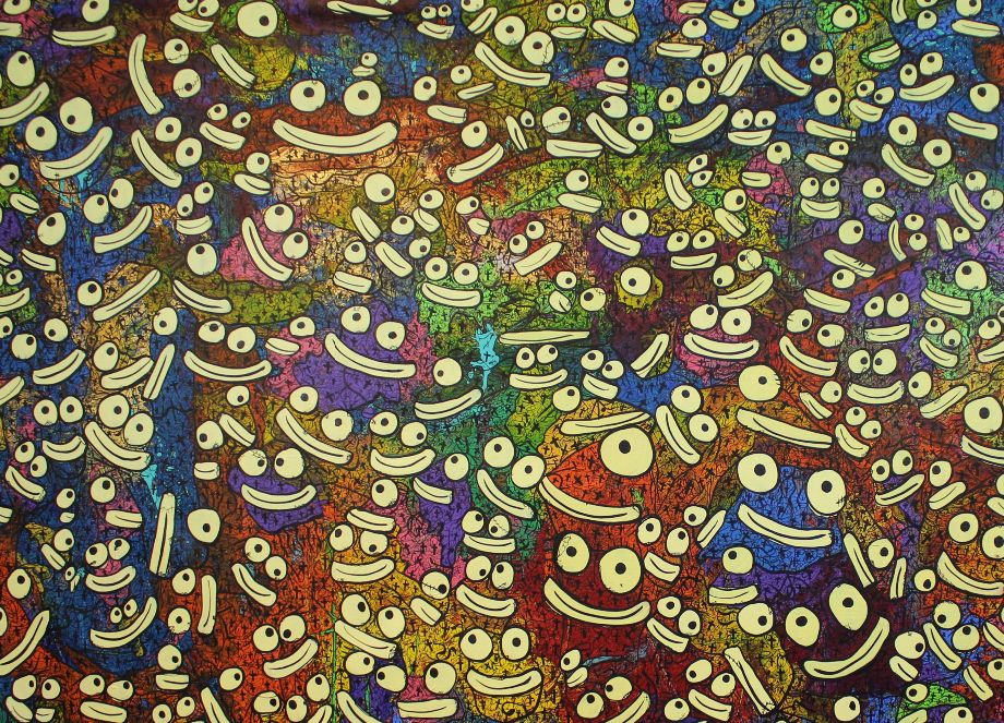 Remember The Smiles Acrylic 2021 Size 130x180 cm Copyright ©Vhilo