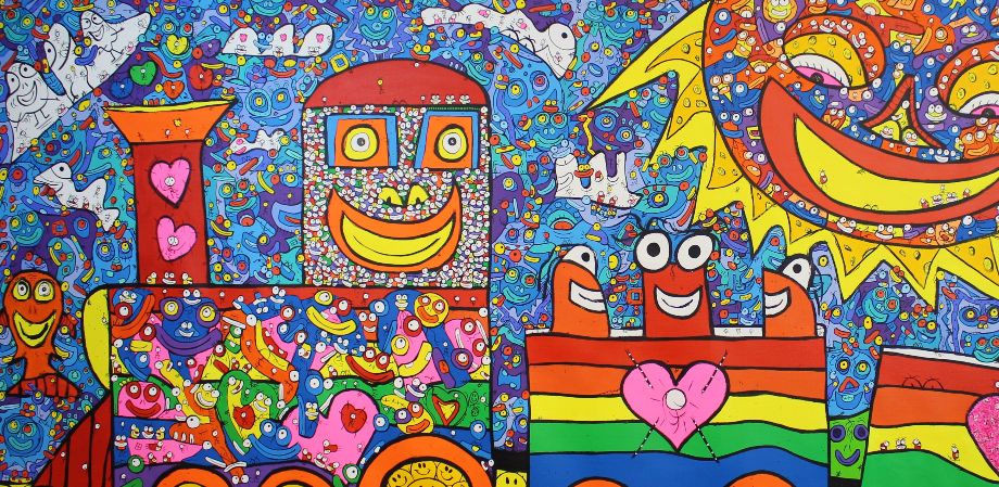Love Train 2022 Acrylic Size 130x270 cm
Copyright ©Vhilo